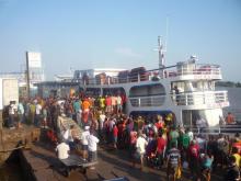 Déchargement de l'açai